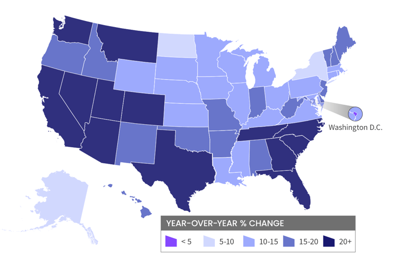 Home Price Index national map