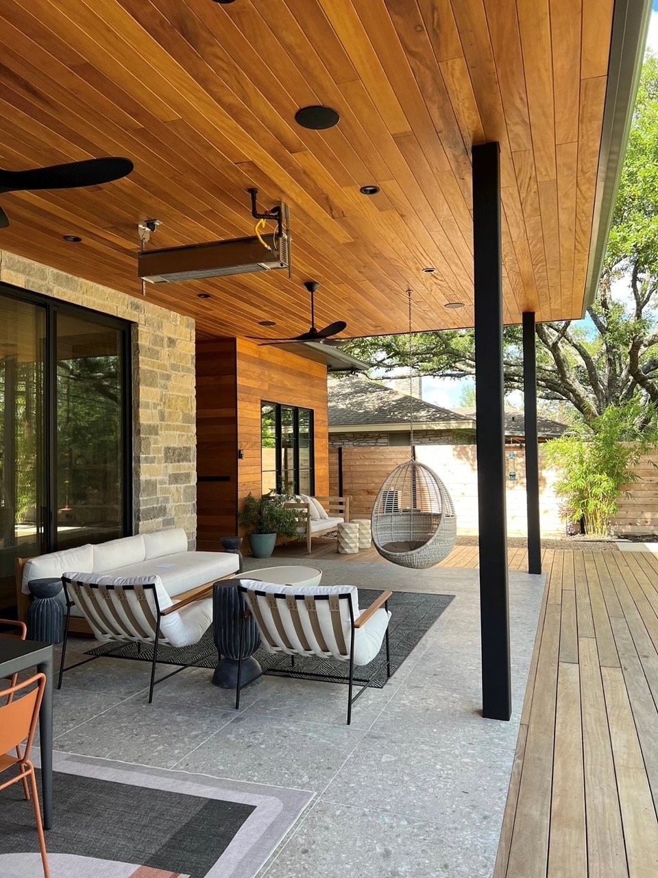 Back patio of home